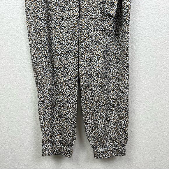 Banana Republic • Leopard Print Wrap Jumpsuit - Picture 3 of 15